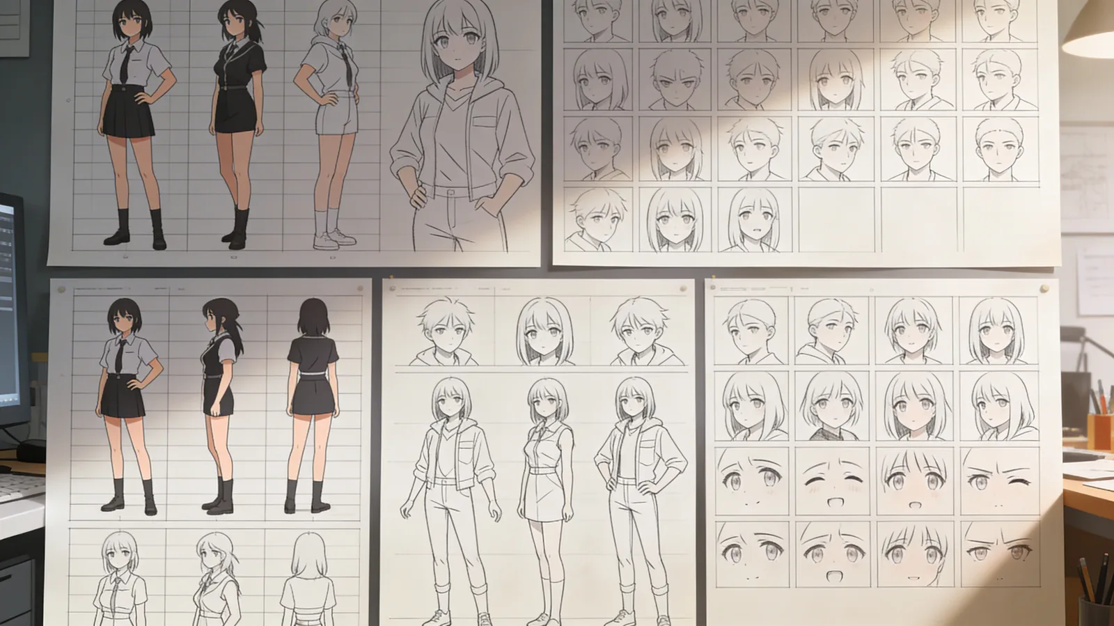 New Grid Presets & Character Sheets for Image Generation